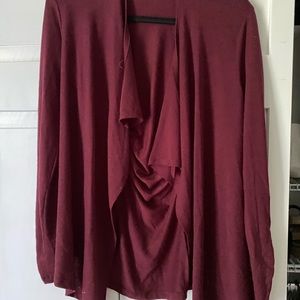 Maroon cardigan